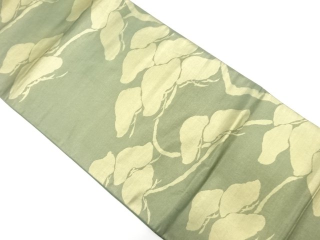 JAPANESE KIMONO / ANTIQUE FUKURO OBI / SILK / WOVEN PINE
